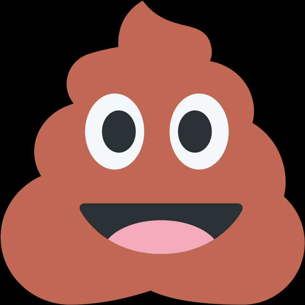 Happy Poop Emoji Illustration PNG