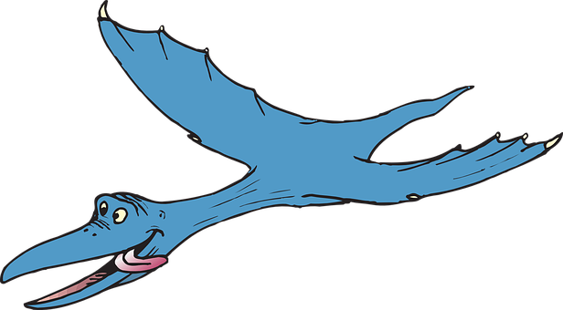 Happy Pterosaur Cartoon PNG
