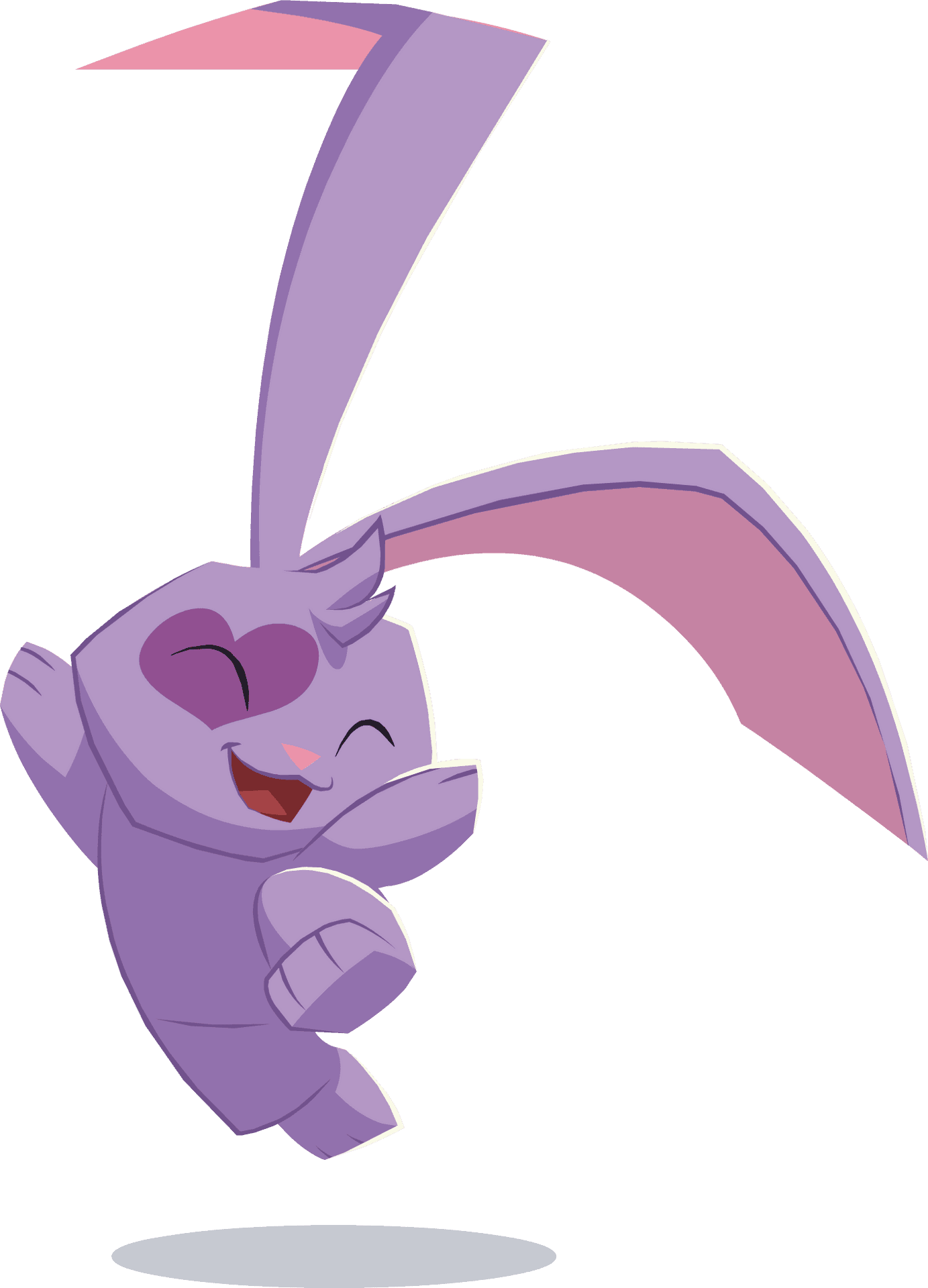 Happy Purple Bunny Animal Jam PNG