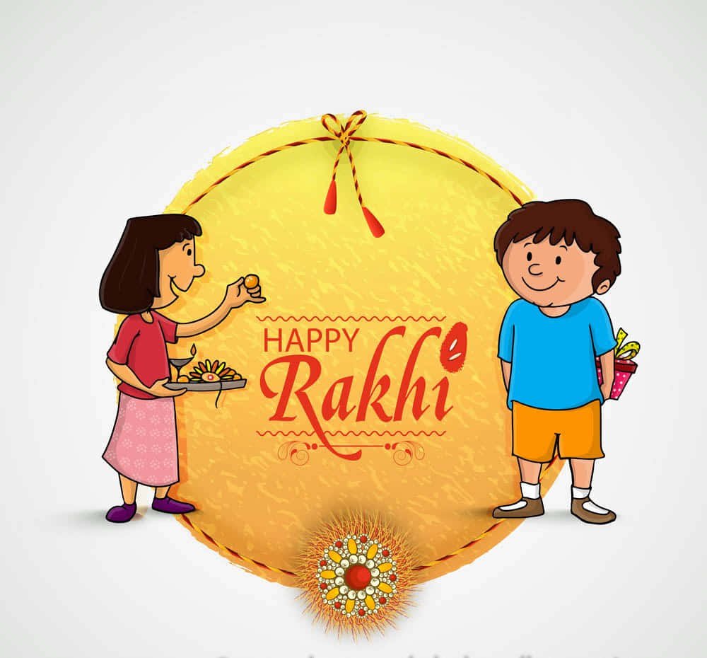 Célébration Joyeuse De Raksha Bandhan Fond d'écran