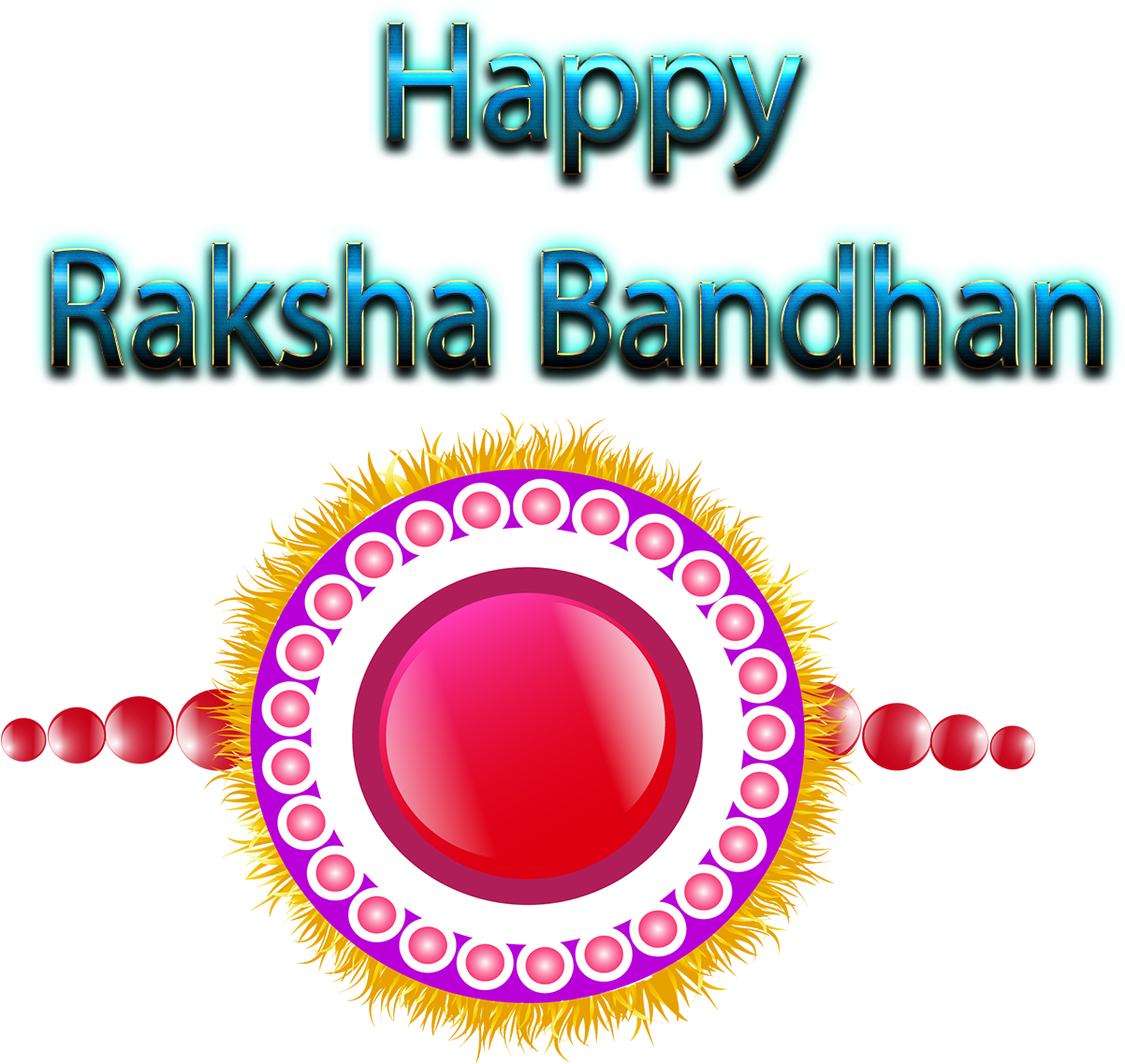 Happy Raksha Bandhan Greeting PNG