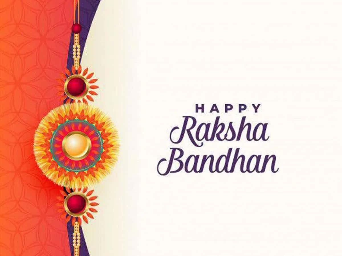 Happy Raksha Bandhan Greeting Wallpaper