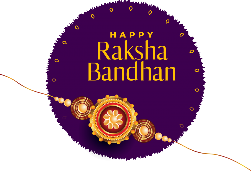 Happy Raksha Bandhan Greeting PNG