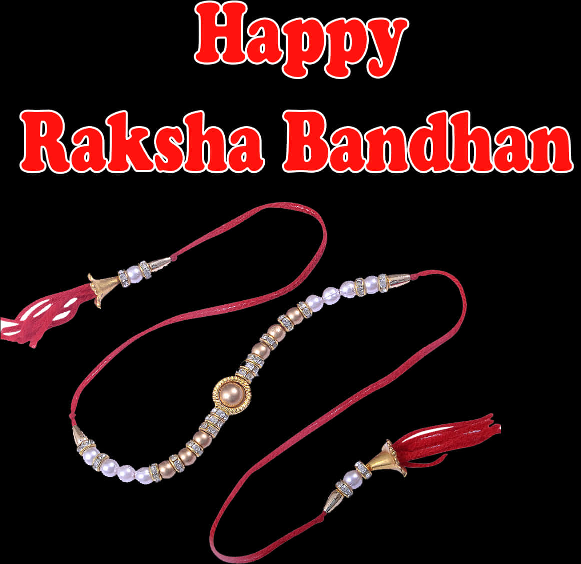 Happy Raksha Bandhan Greetingand Rakhi PNG