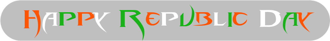 Happy Republic Day Celebration Banner PNG