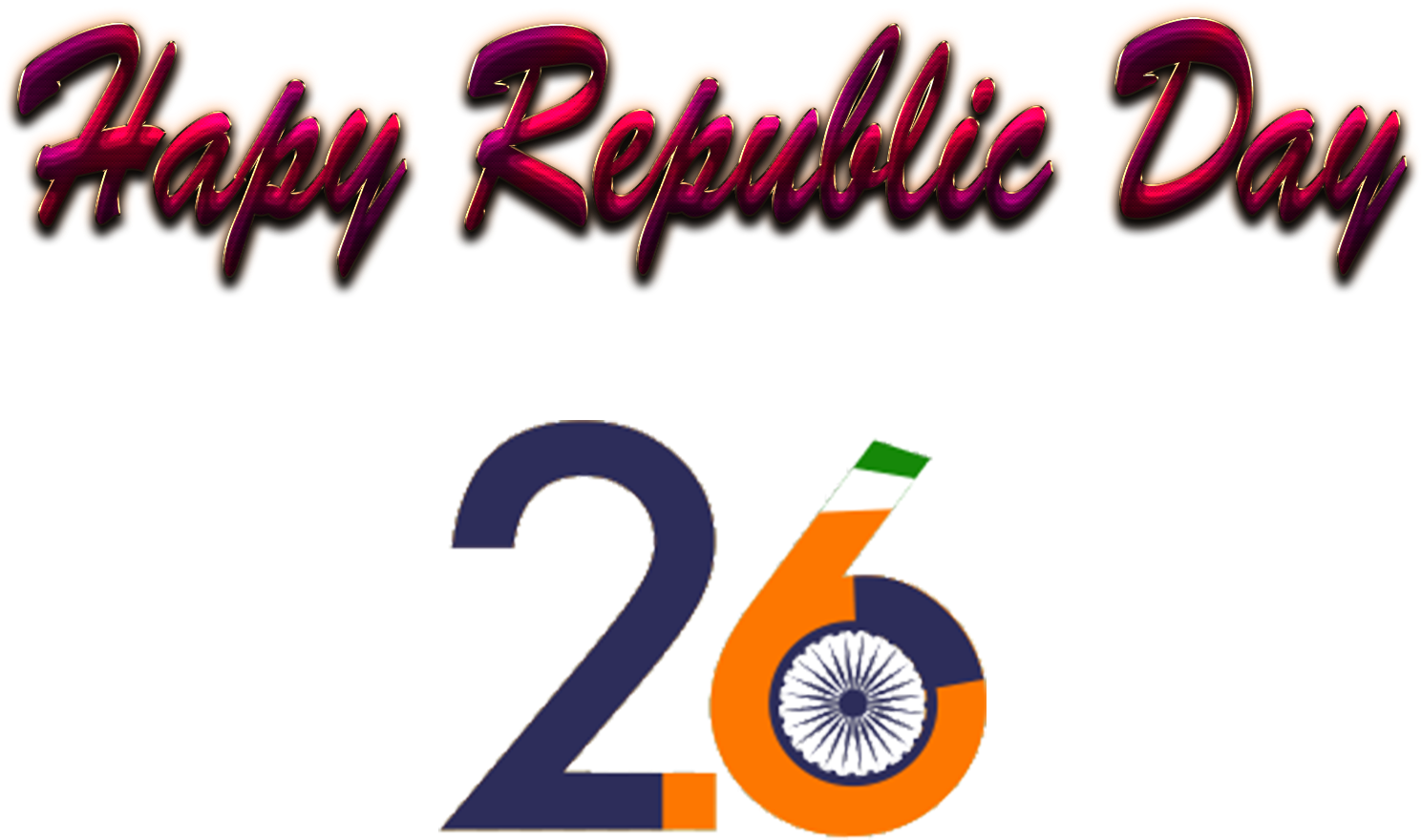 Happy Republic Day26 January Celebration PNG