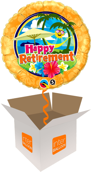 Happy Retirement Celebration Balloon PNG
