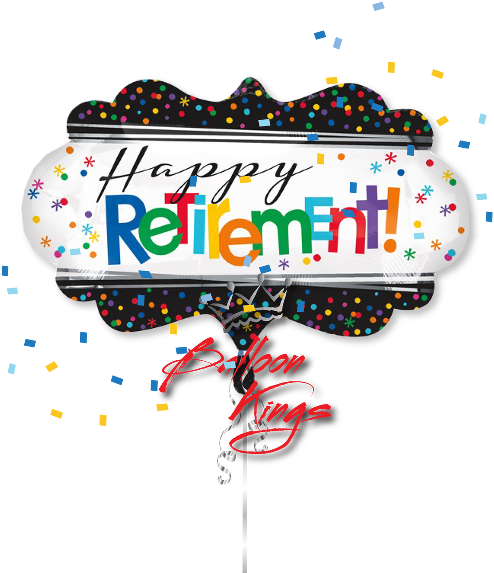 Happy Retirement Celebration Balloon PNG