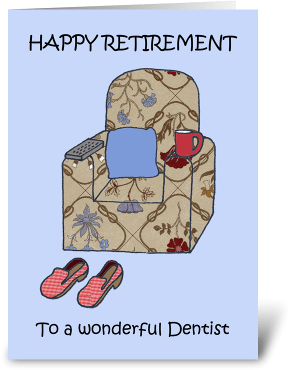 Happy Retirement Dentist Card PNG