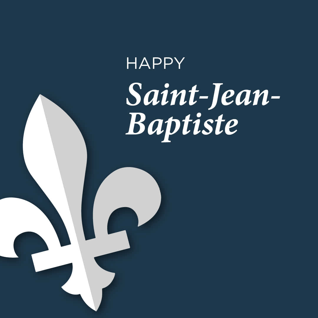 Gelukkige Saint Jean Baptiste Dag Groet Achtergrond