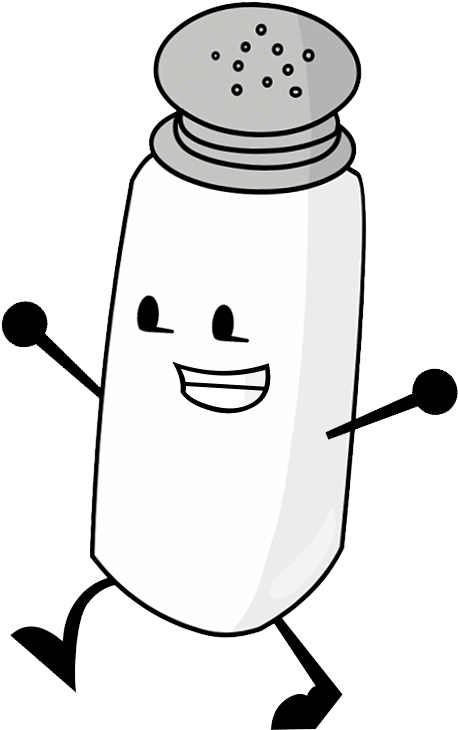 Happy Salt Shaker Cartoon PNG