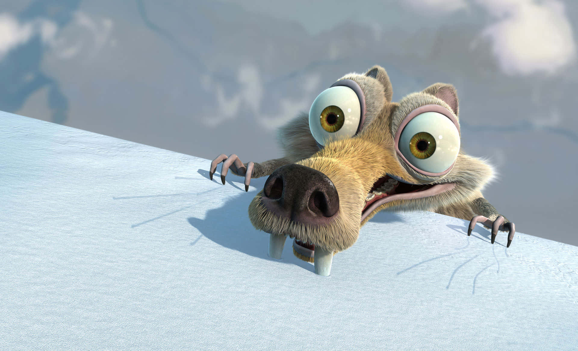 Happy Scrat Ice Age Dawn Of The Dinosaurs Wallpaper