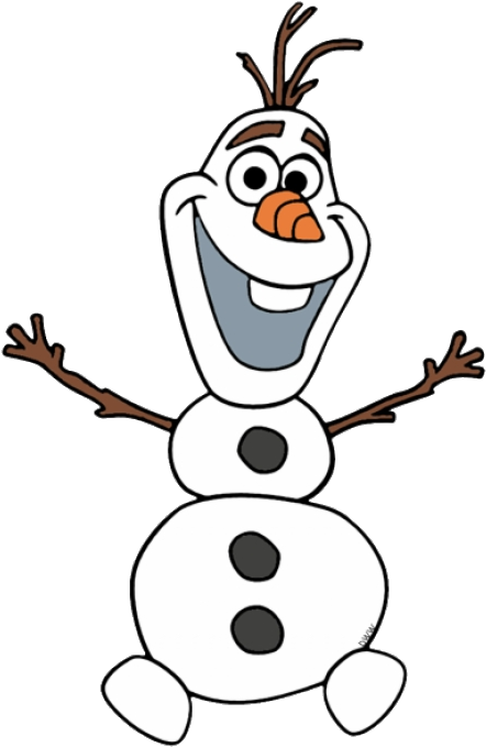 Happy Snowman Cartoon Character PNG