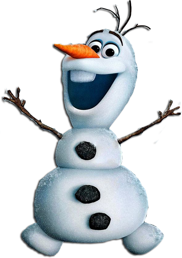Happy Snowman Character Olaf PNG