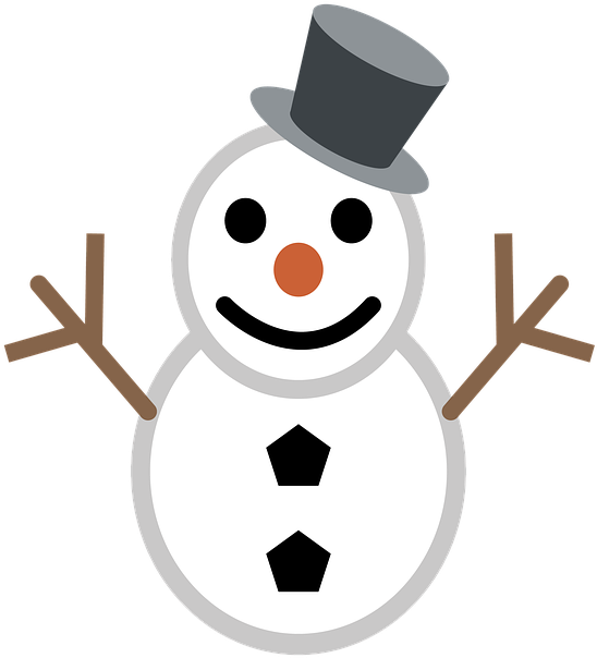 Happy Snowman Clipart PNG