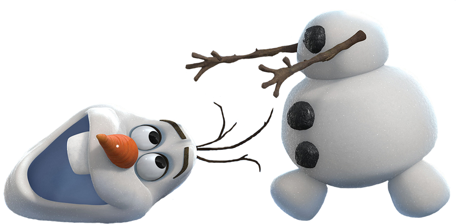 Happy Snowman Olaf PNG