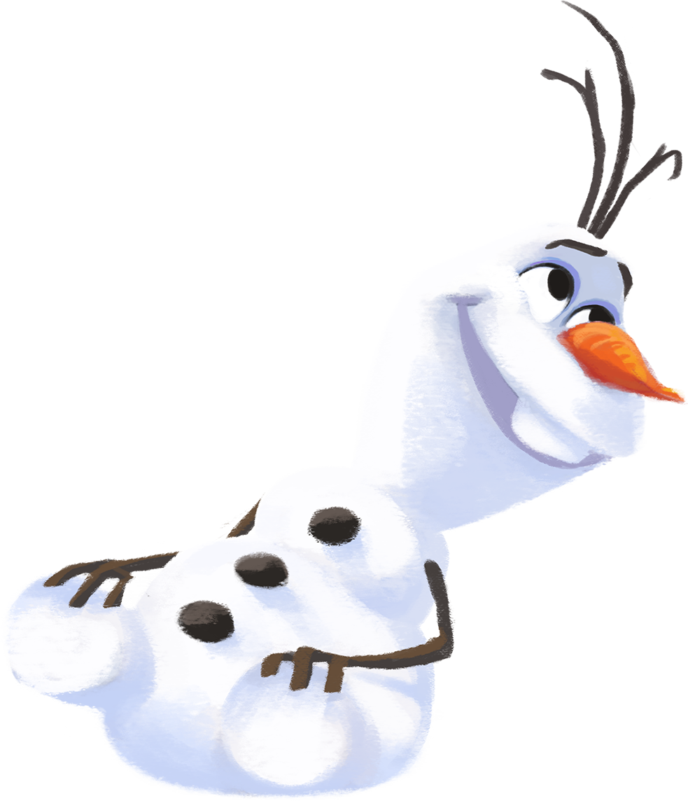Happy Snowman Olaf Illustration PNG