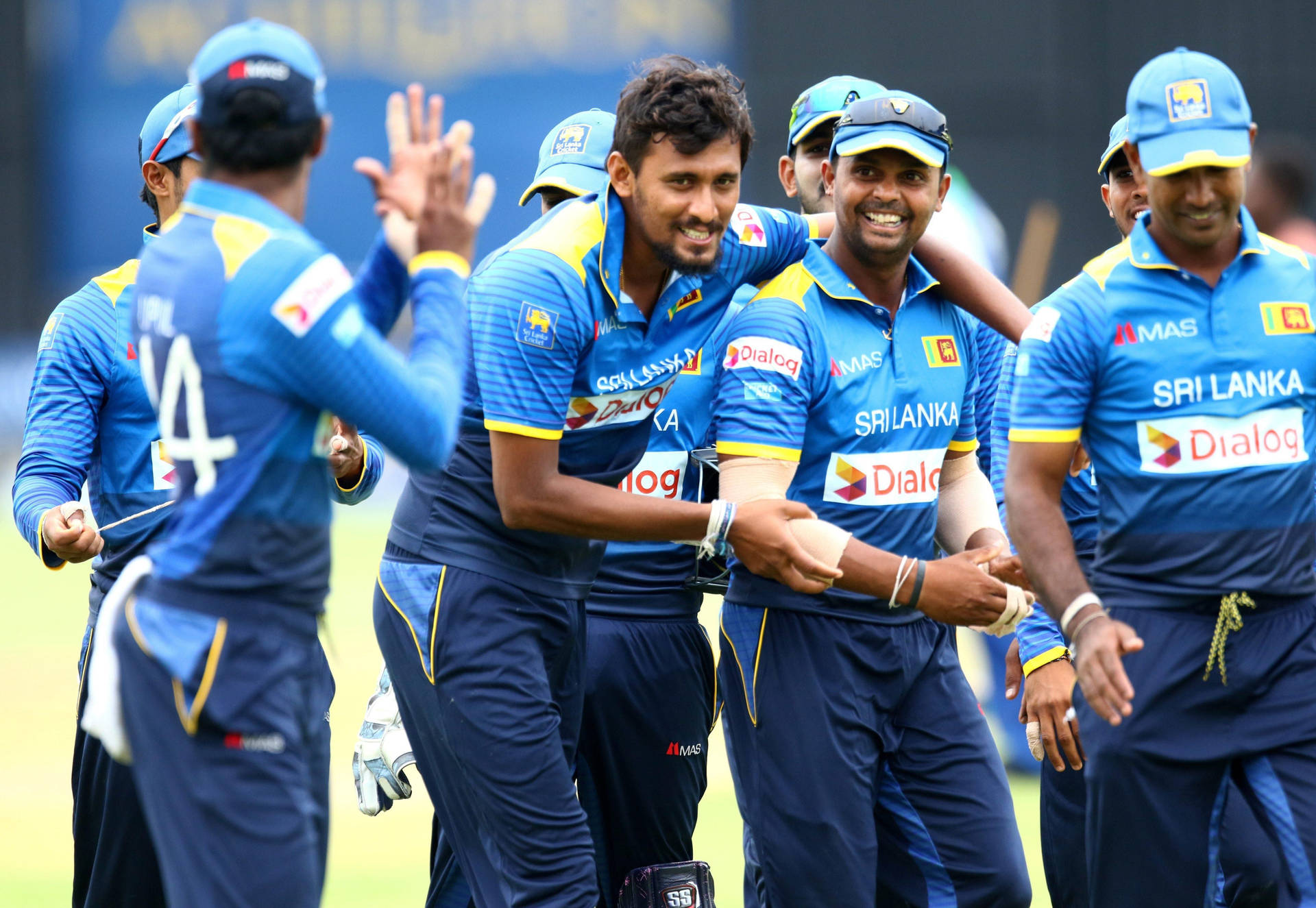 Equipode Cricket De Sri Lanka Feliz Fondo de pantalla