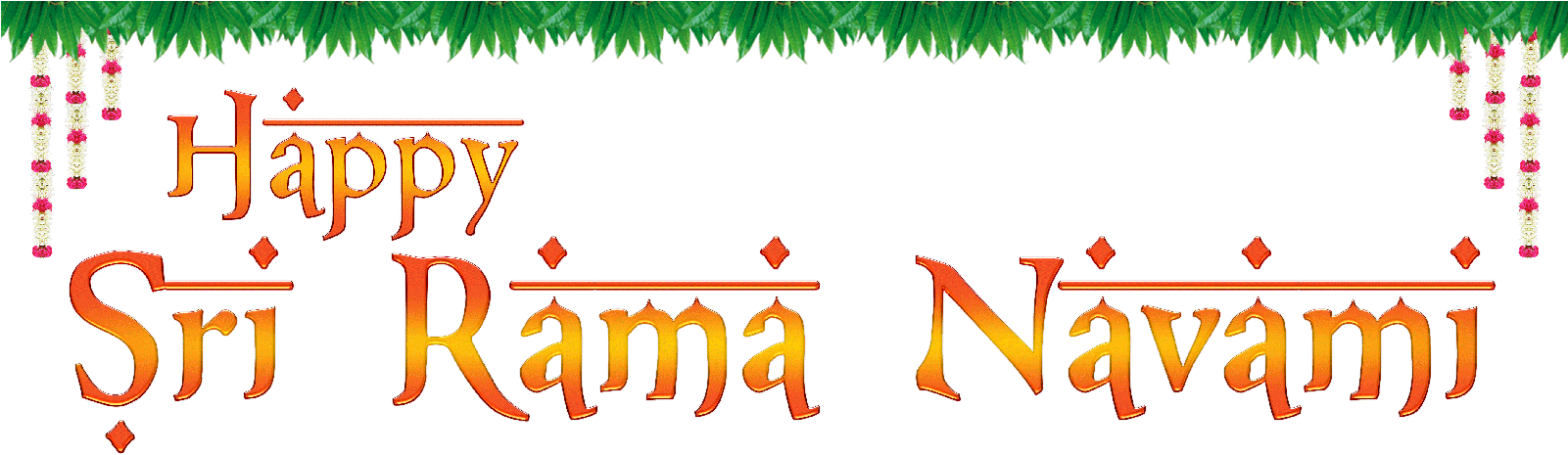 Happy Sri Rama Navami Greeting PNG