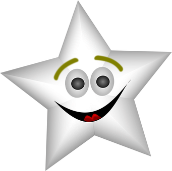 Happy Star Character PNG