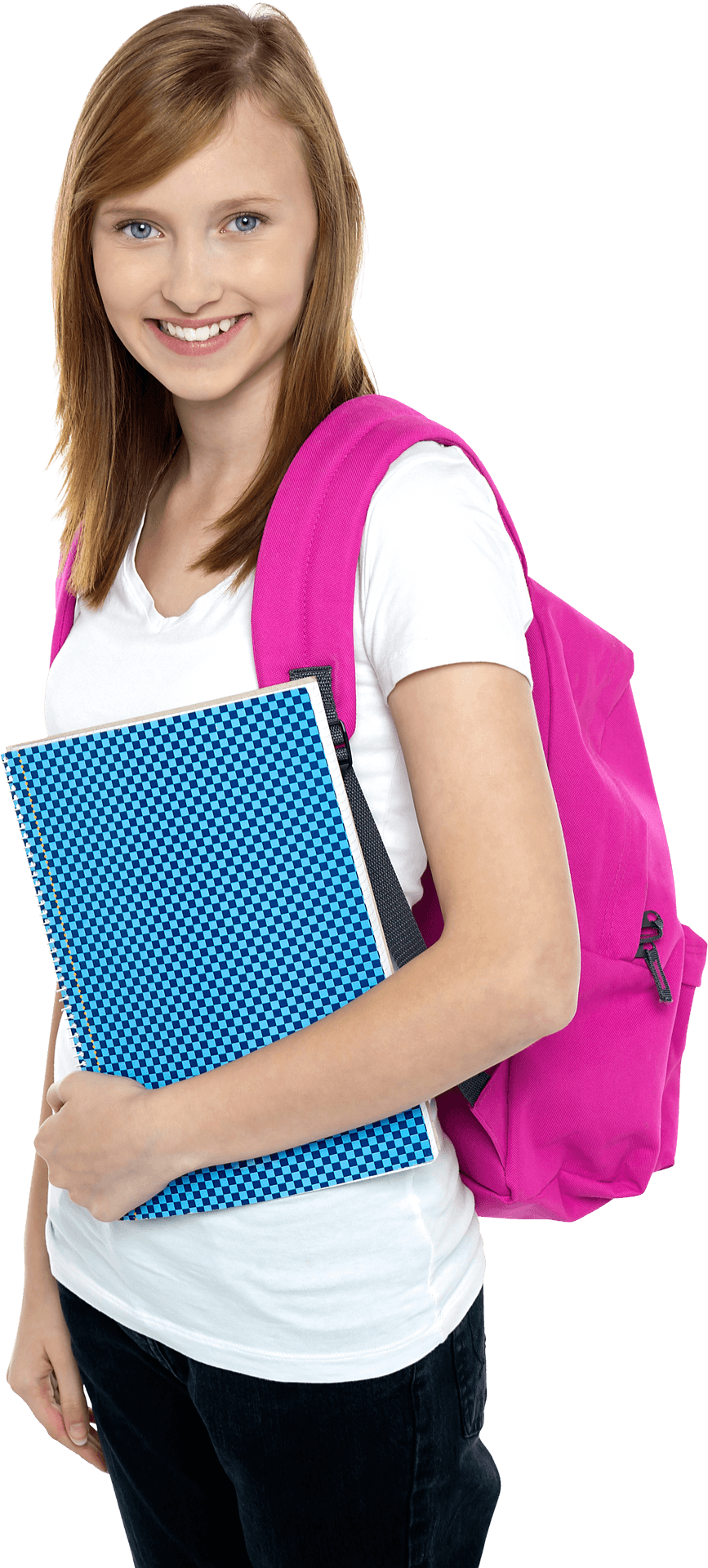 Happy Studentwith Backpackand Notebook PNG