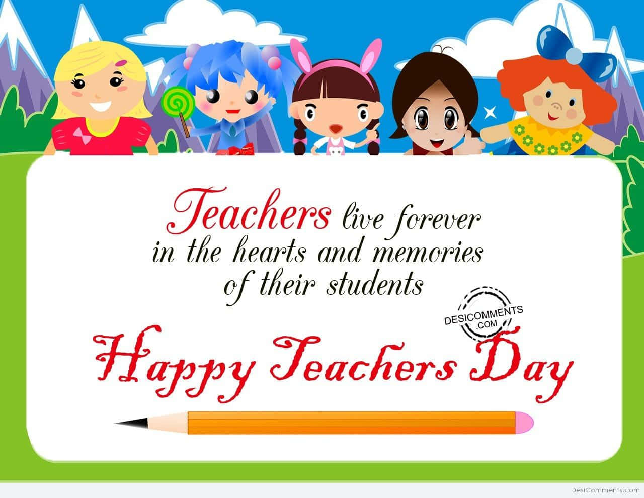 "Let’s celebrate our teachers and thank them for their dedication and service!"