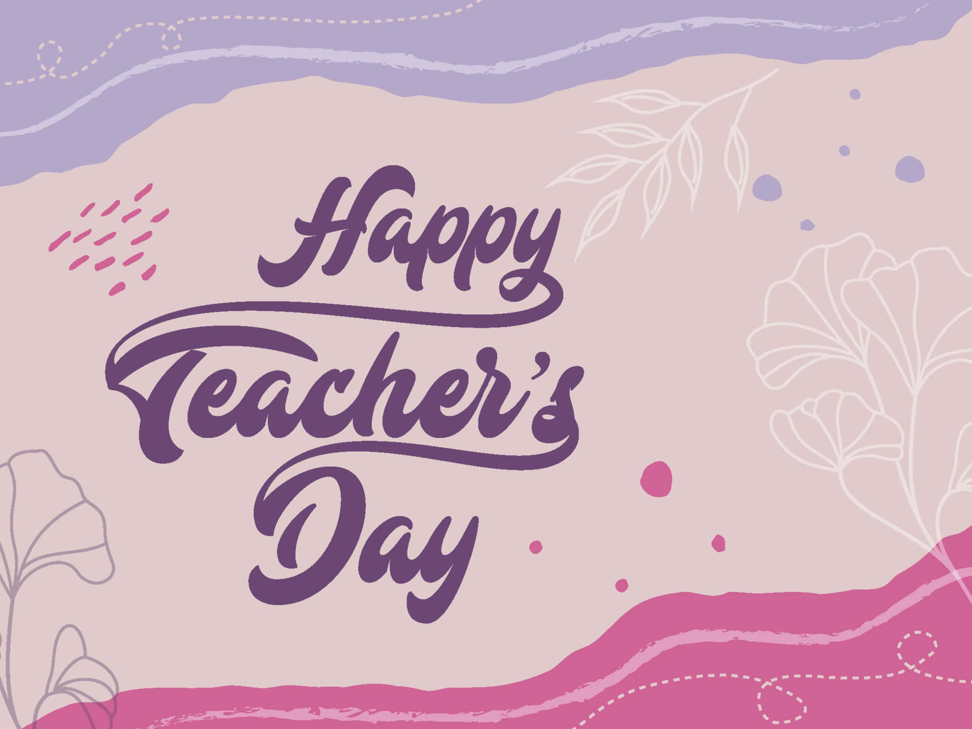 Happy Teachers Day Celebration Graphic Wallpaper