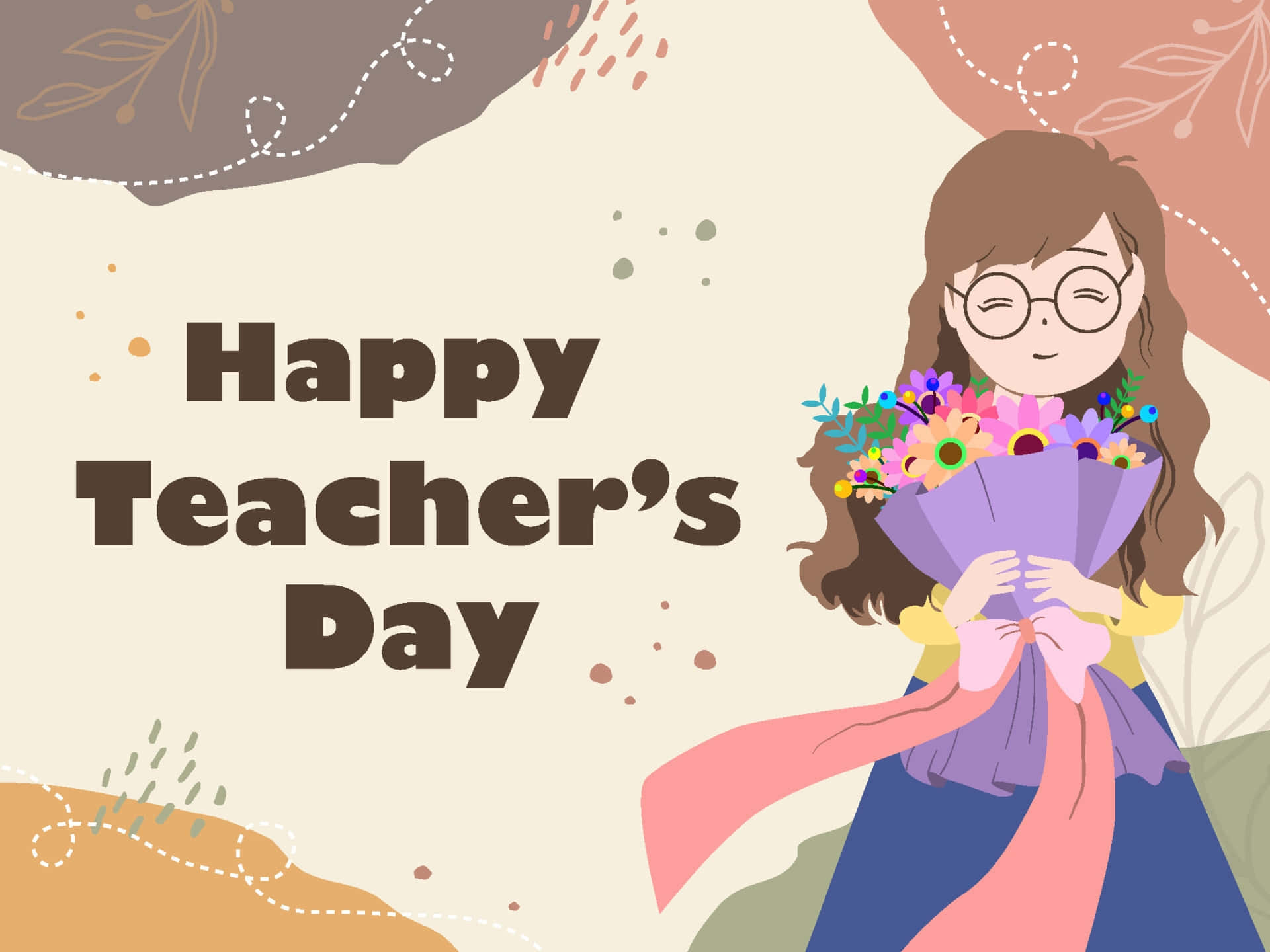 Happy Teachers Day Celebration Illustration Wallpaper
