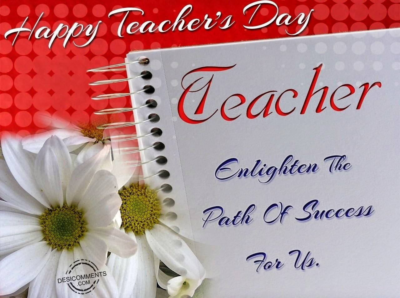 Happy Teachers' Day Path Of Success Wallpaper