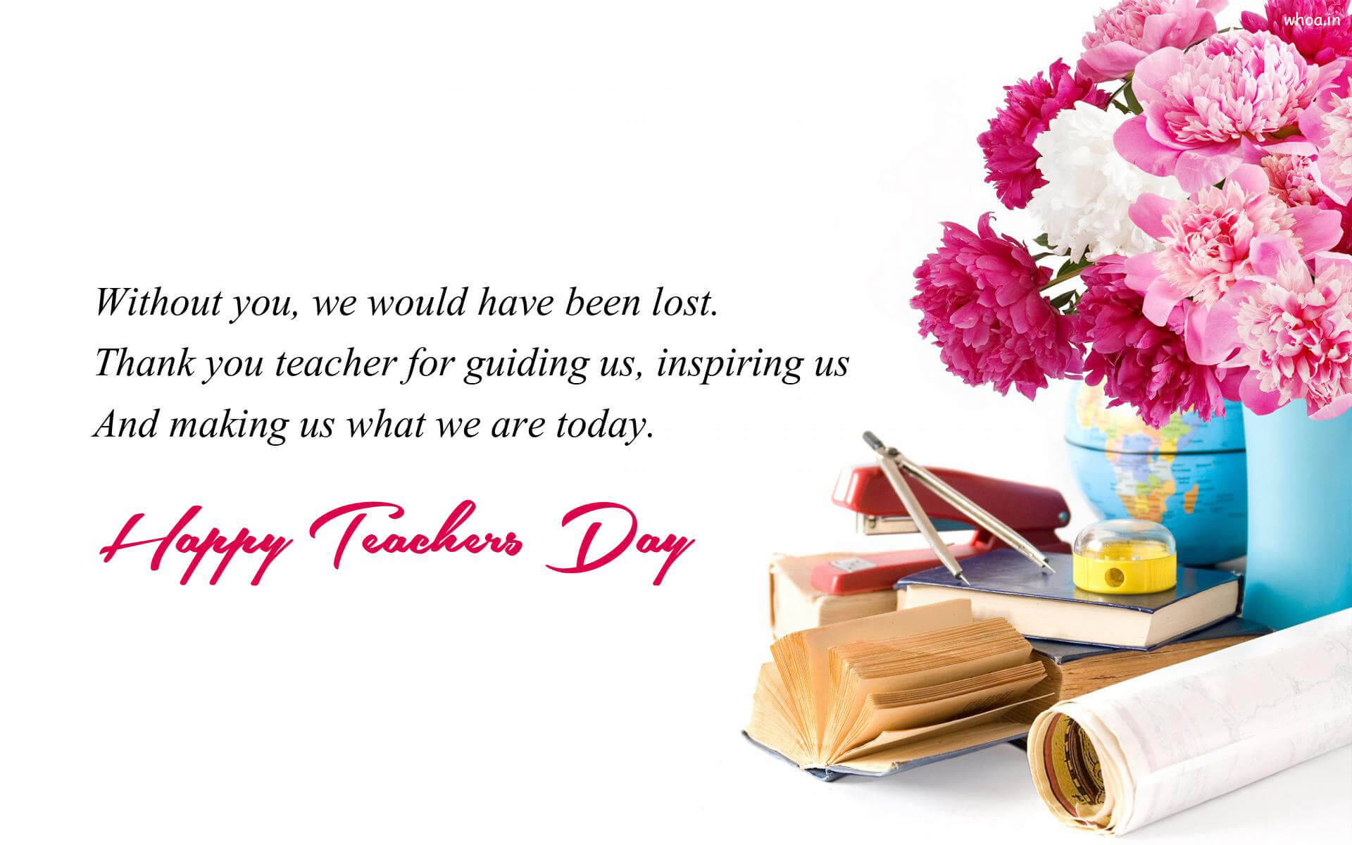 Happy Teachers' Day Quote Wallpaper