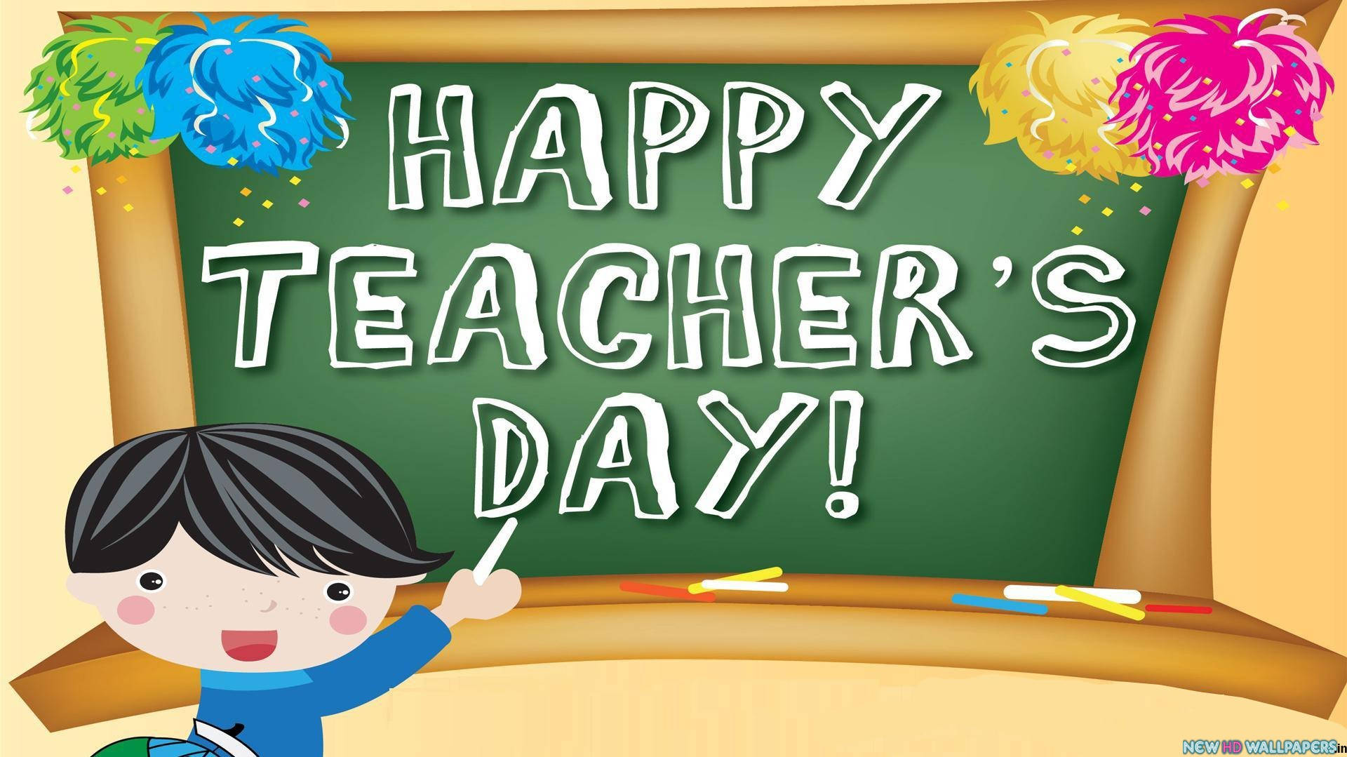 Happy Teachers' Day Vector Art Wallpaper