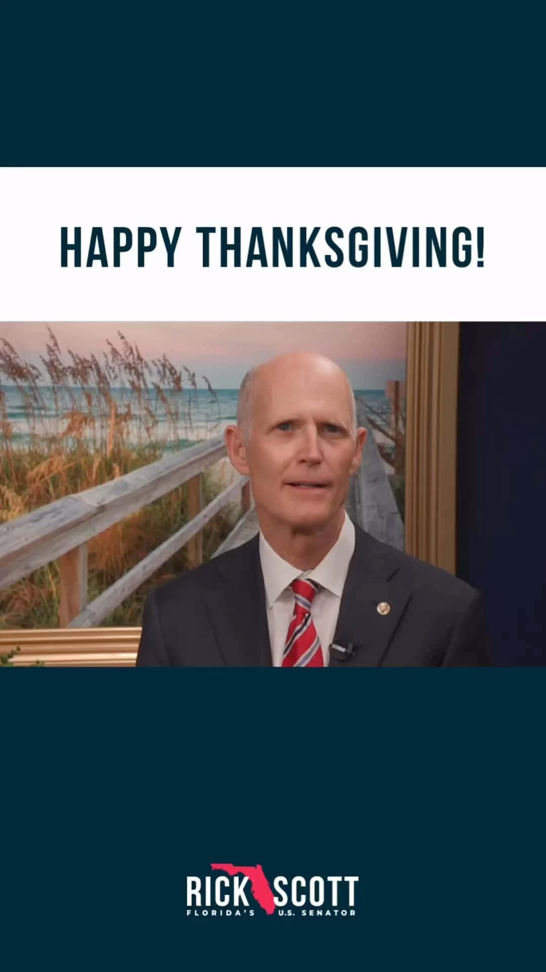 Glædelig Thanksgiving fra Rick Scott Wallpaper