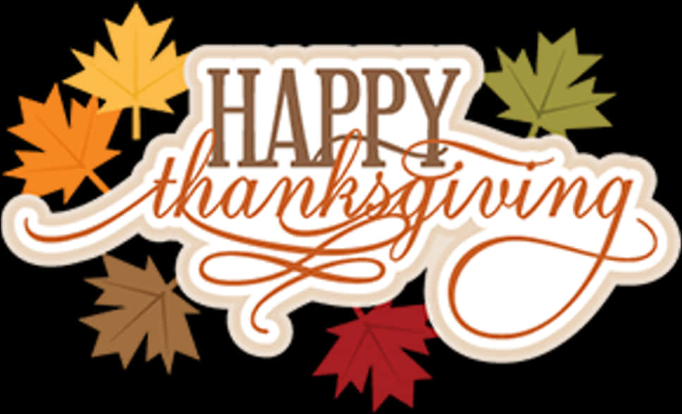 Happy Thanksgiving Greeting Graphic PNG