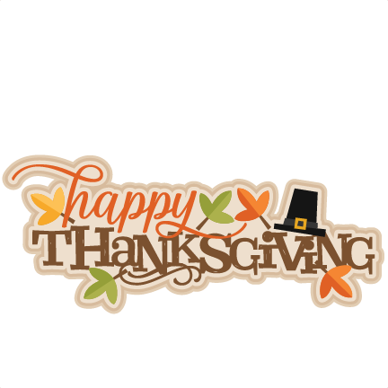 Happy Thanksgiving Stylized Text Graphic PNG