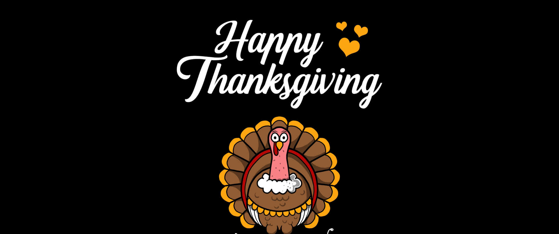 Happy Thanksgiving Turkey Greeting Wallpaper