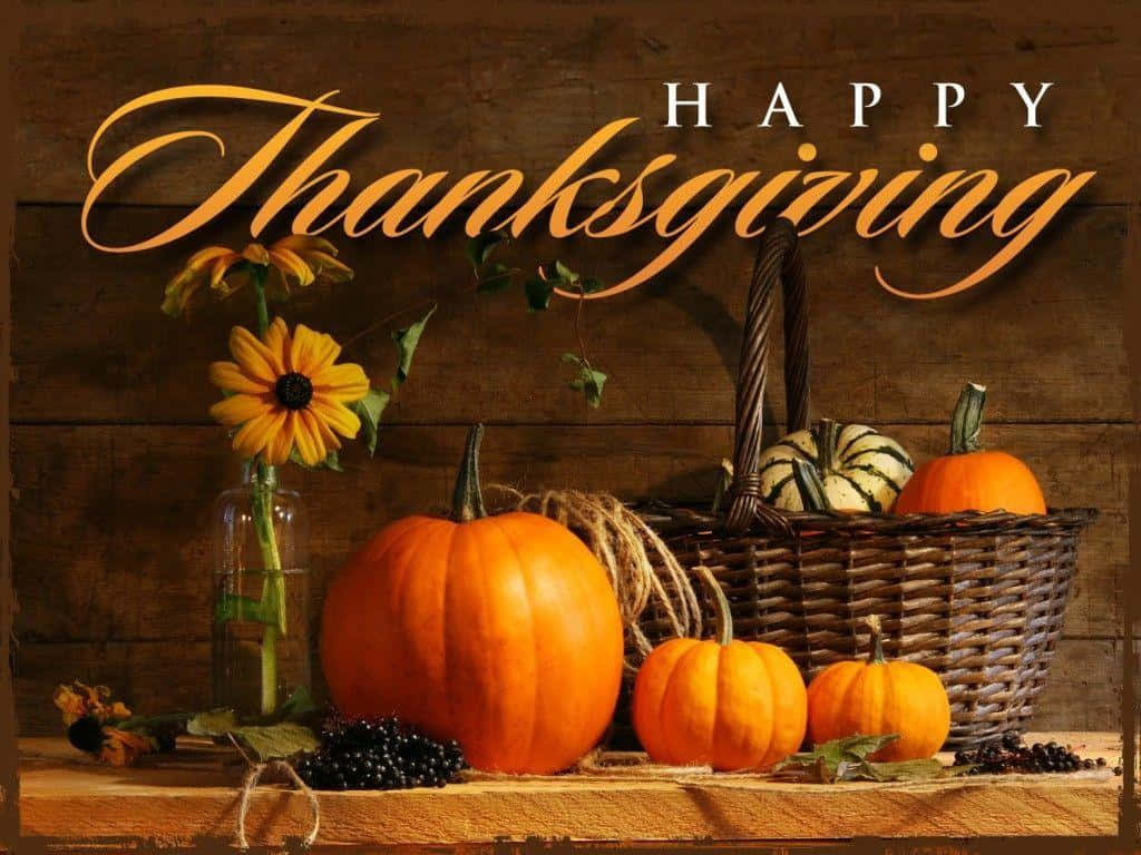 Lad os alle være taknemmelige for de ting, vi har denne Thanksgiving. Wallpaper