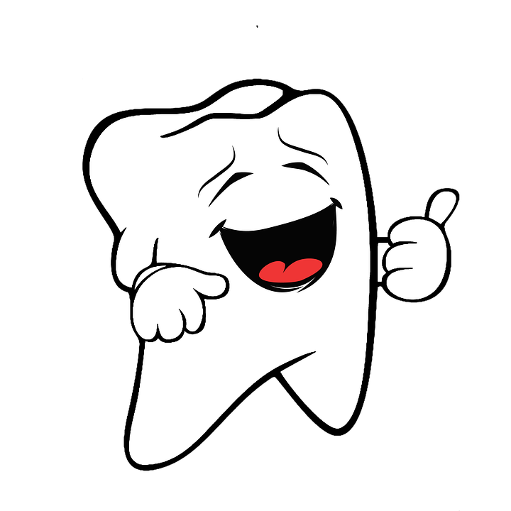 Happy Tooth Cartoon Giving Thumbs Up PNG