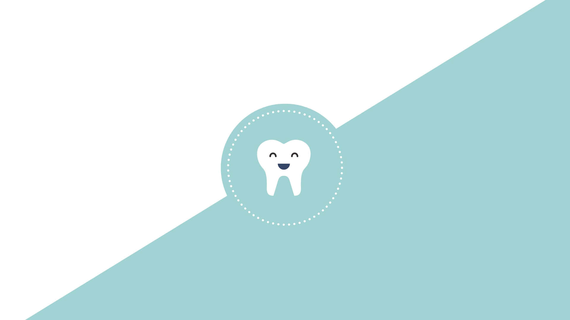 Happy Tooth Icon Dental Background Wallpaper