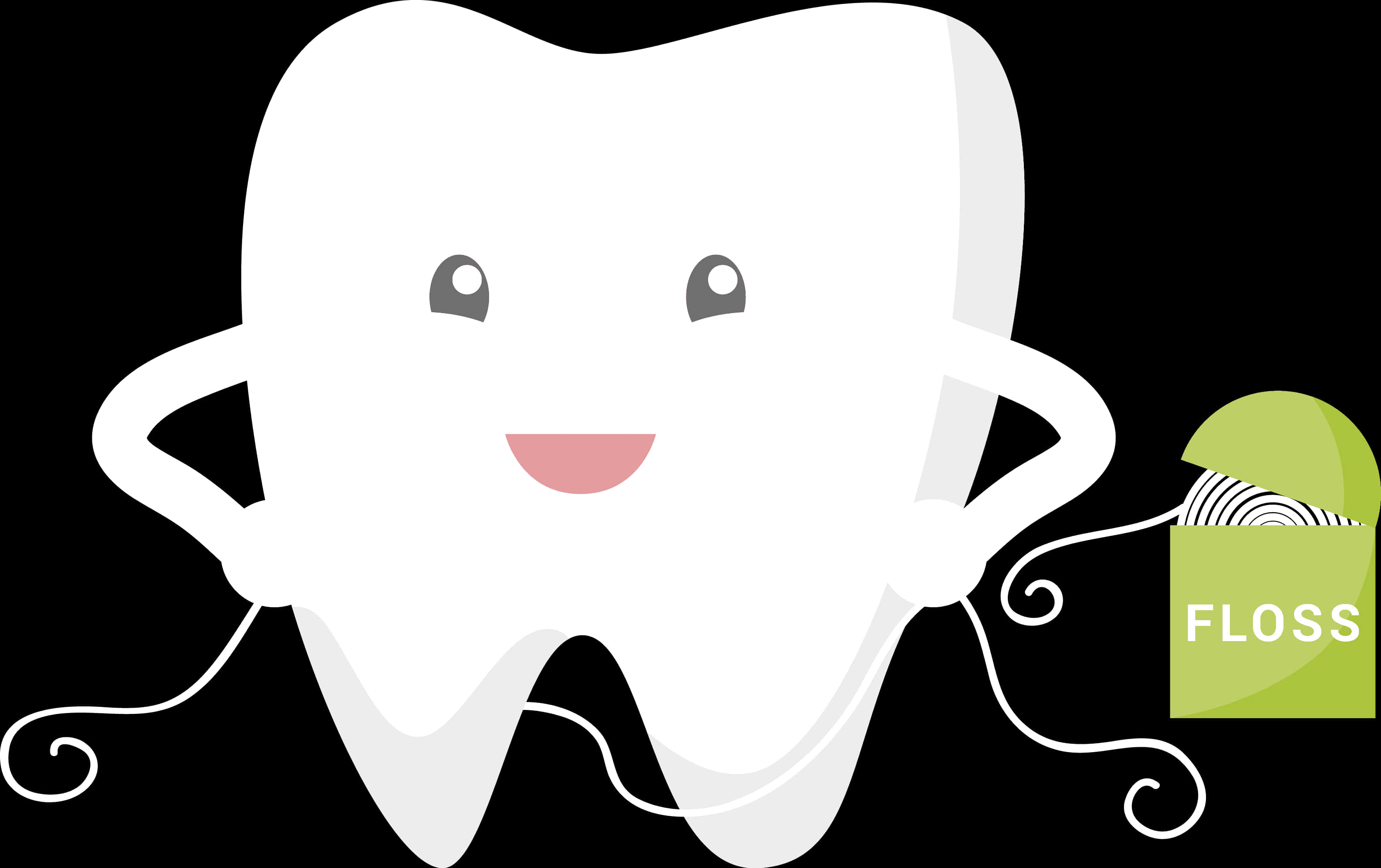 Happy Tooth With Floss.jpg PNG