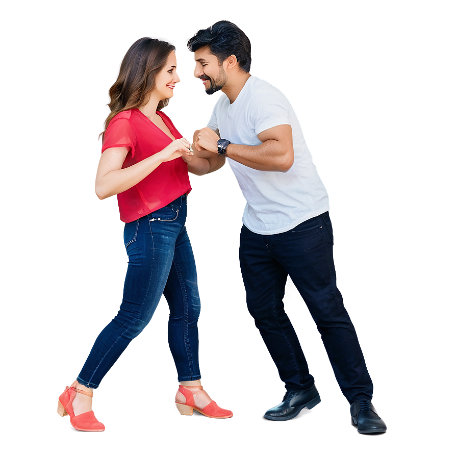 Happy Valentine's Day Couple Dance Png Xok92 PNG