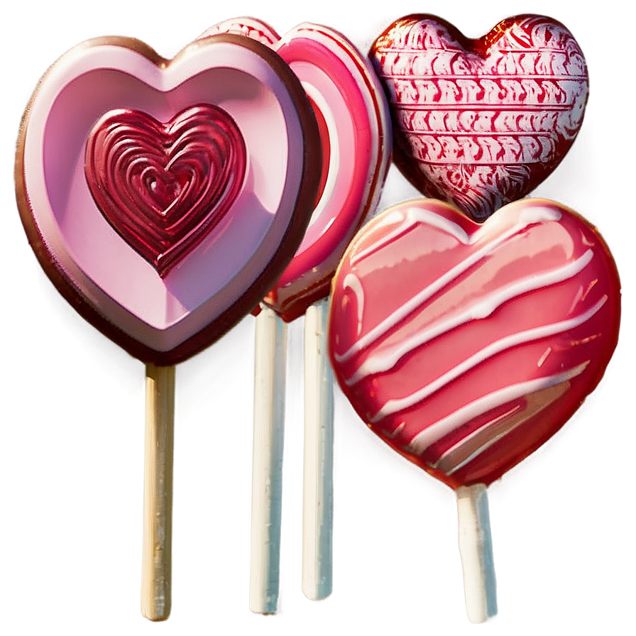 Happy Valentine's Day Heart Lollipop Png Him PNG