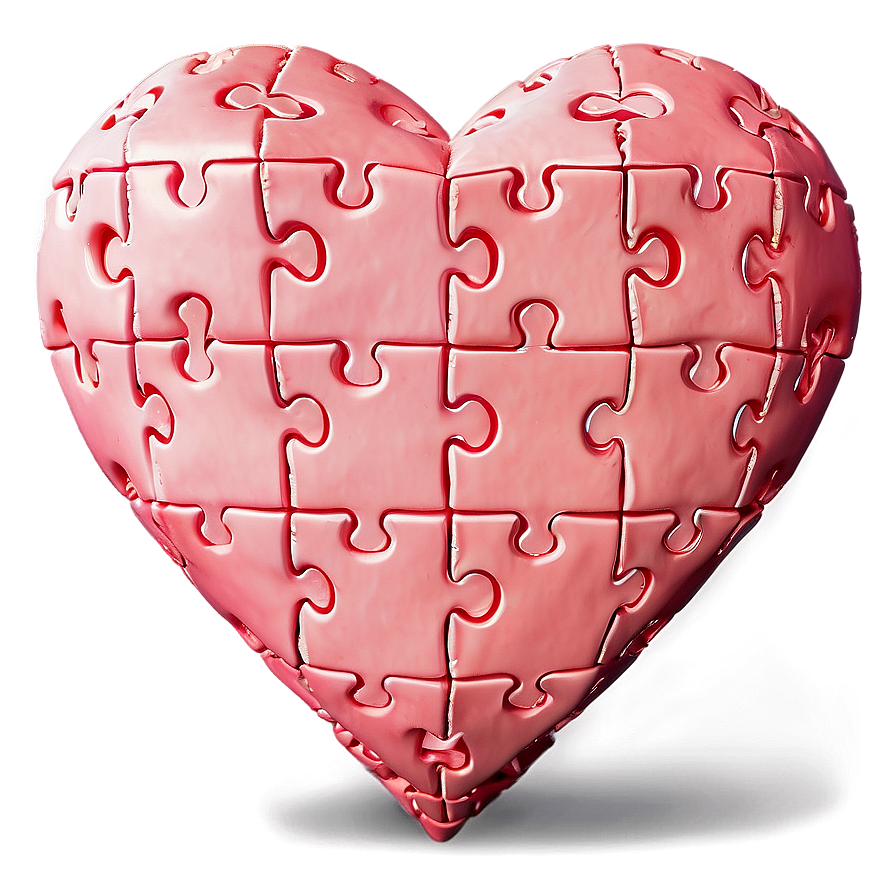 Happy Valentine's Day Heart Puzzle Png 72 PNG