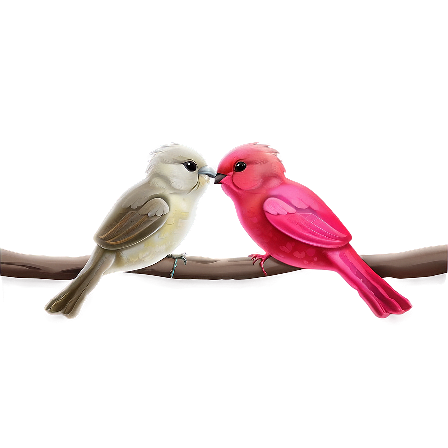 Happy Valentine's Day Love Birds Png 11 PNG