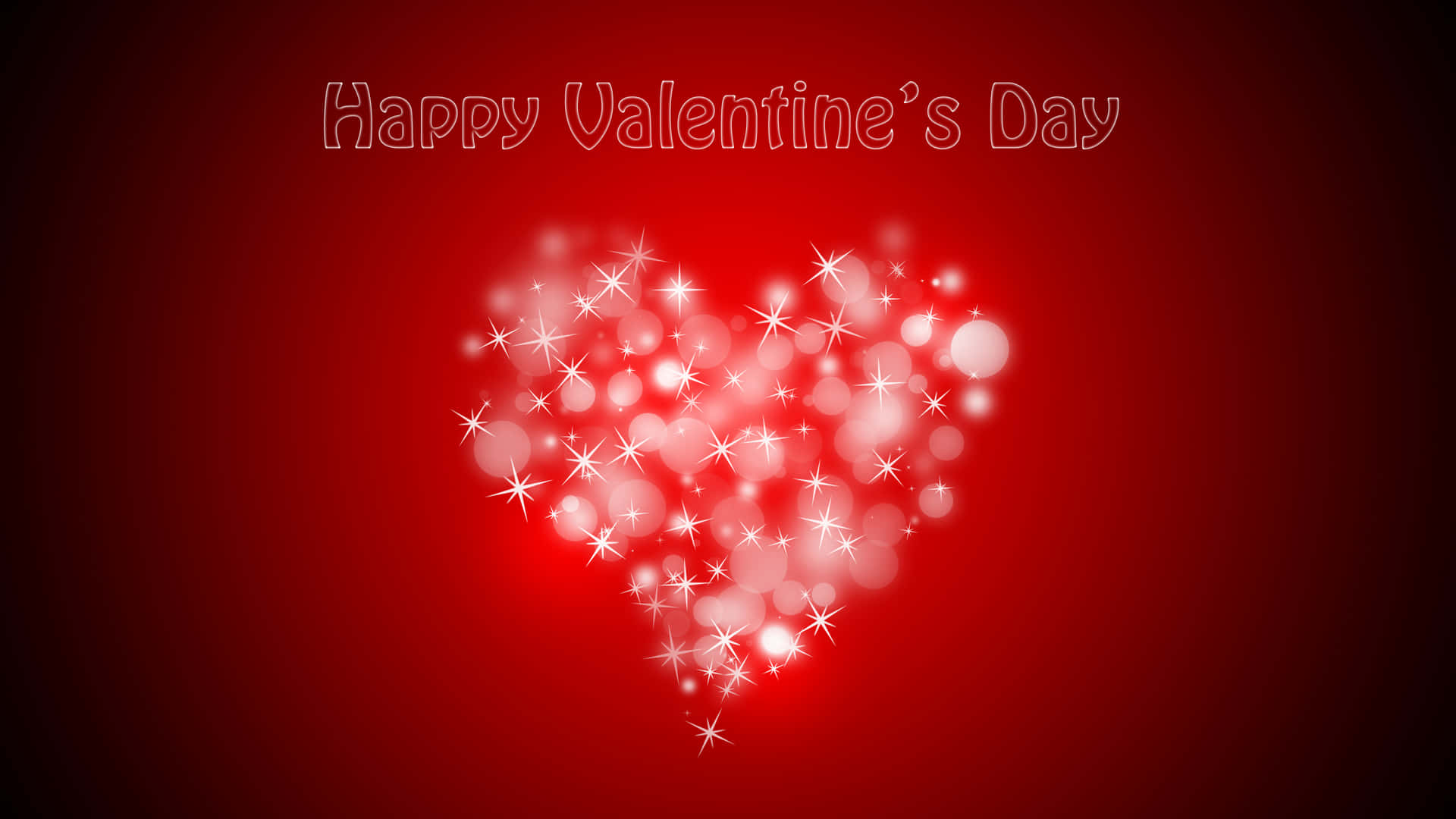 Happy Valentine's Day Background With A Heart