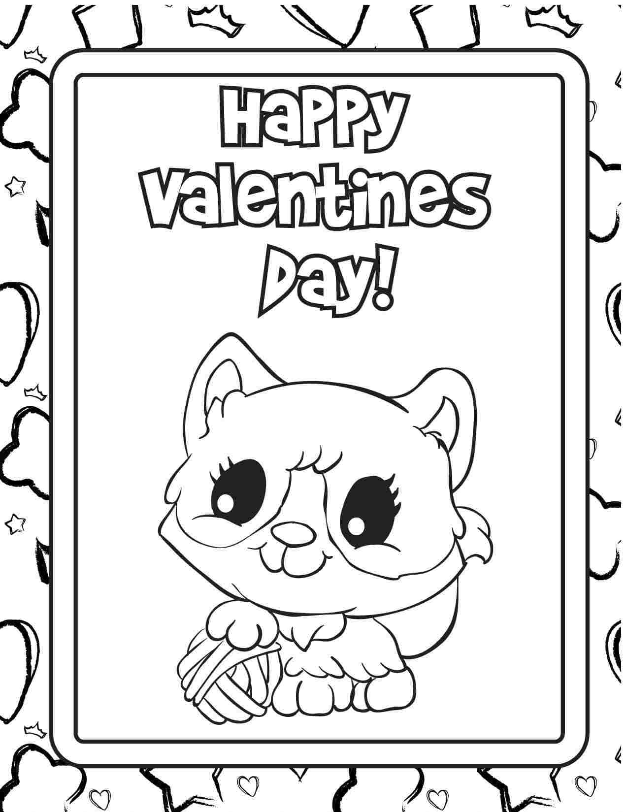 Valentine's Day Coloring Pages For Kids
