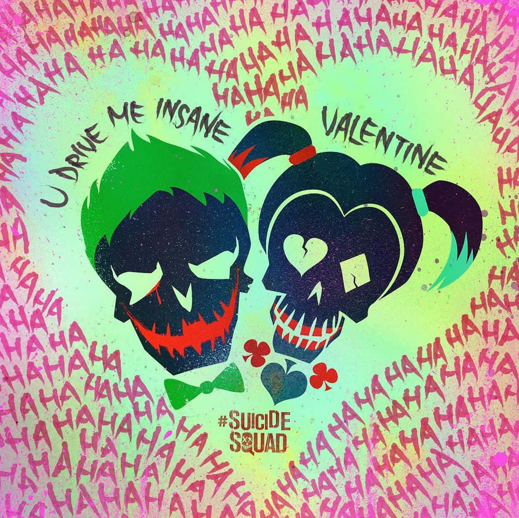 A Poster With Two Skulls And The Words 'joke Me Valentine'