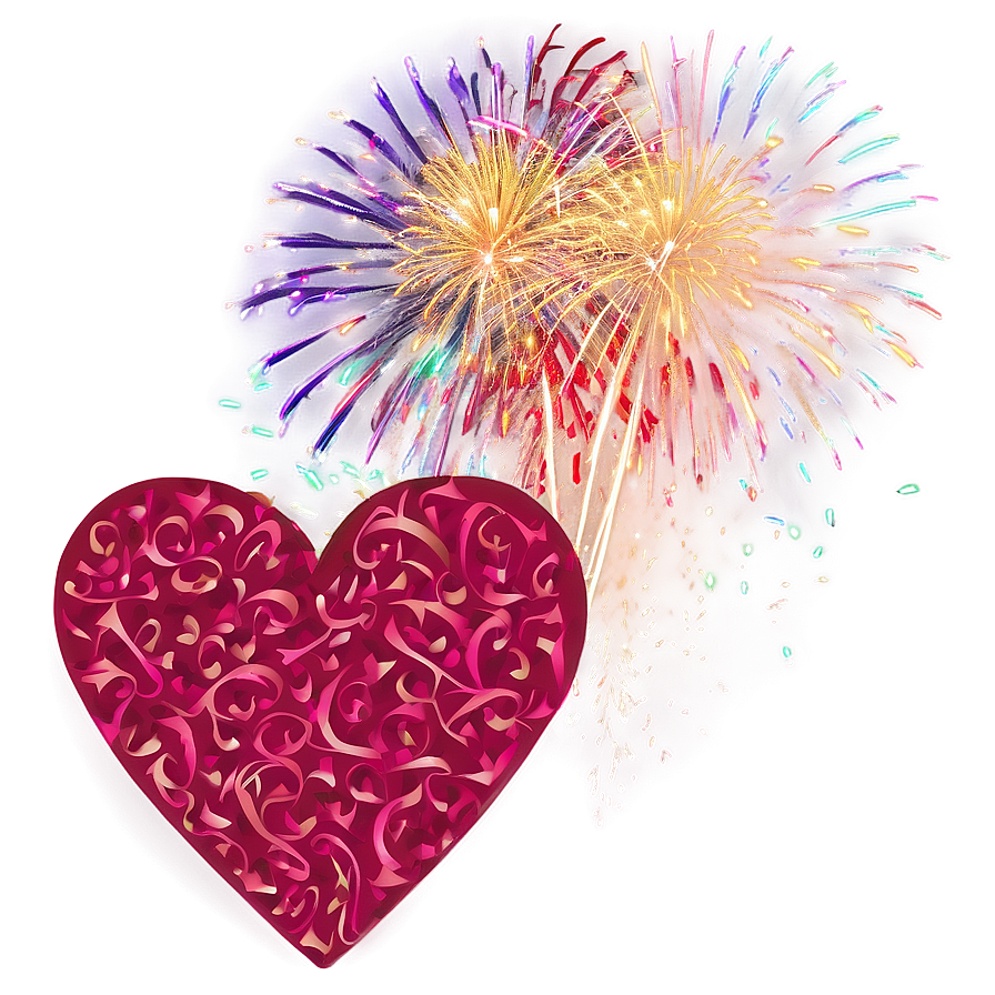 Happy Valentines Day Firework Png 32 PNG