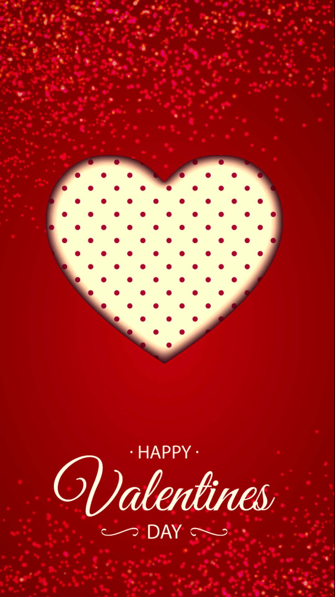 Glade valentinsdag baggrund med hjerte. Wallpaper