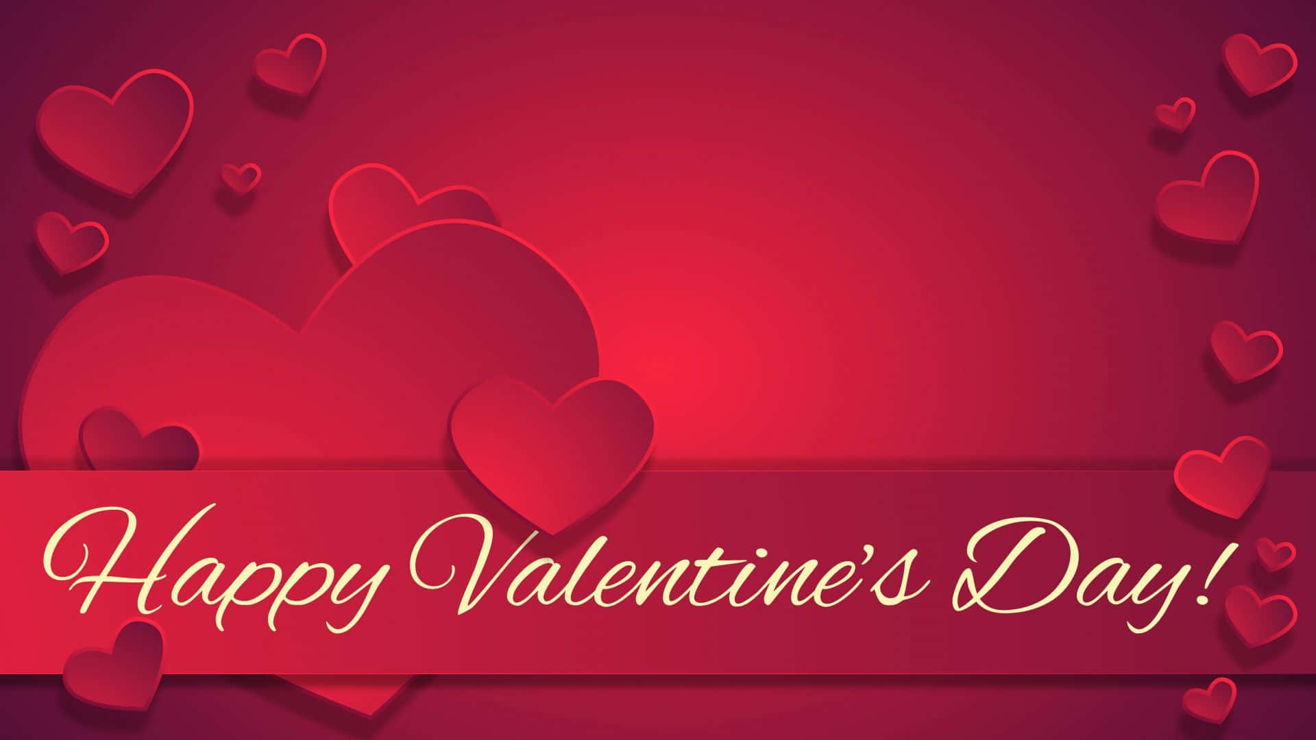 Fejr kærligheden i år med et varmt og hjertevarmt Happy Valentins Dag tapet. Wallpaper