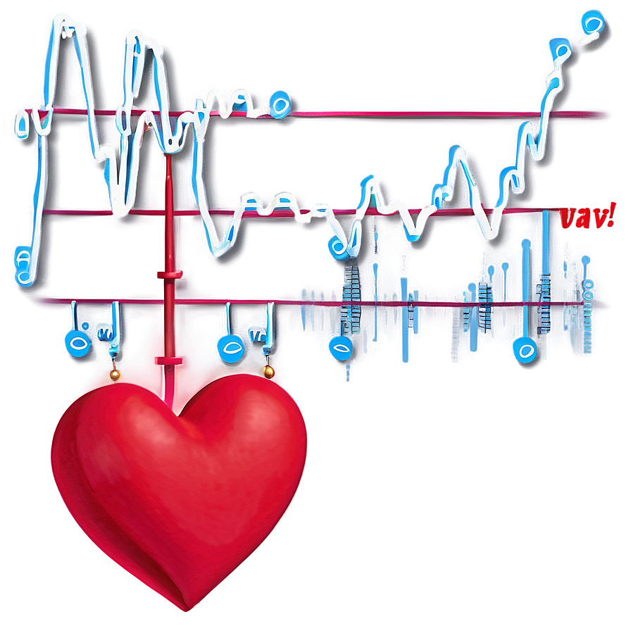 Happy Valentines Day Heartbeat Png Krf10 PNG